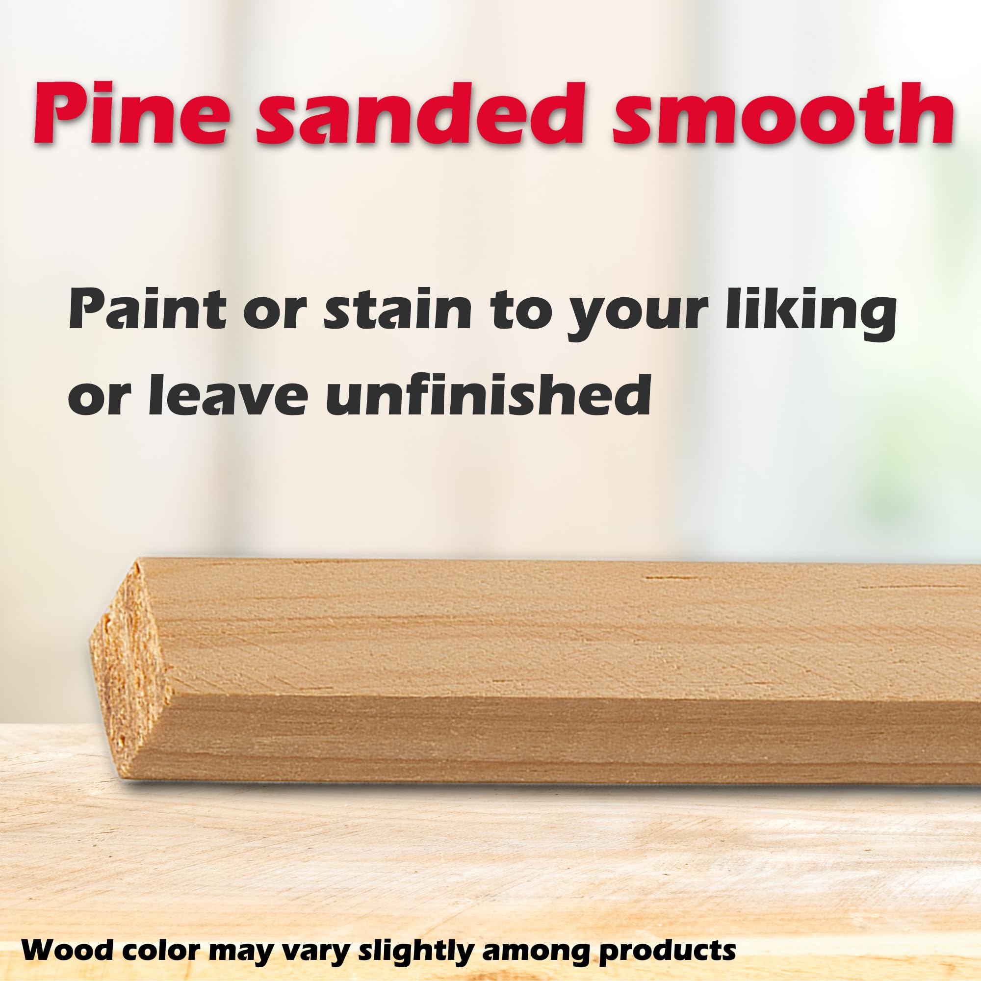 12" Pine Round Dowels (24-Pack Bag, 3/16" Diameter) | Unfinished Wooden Rods for Crafts & DIY Home Projects | Macrame Supplies, Cake Baking, Plant Support Stakes, Photo Prop Sticks, Poster Holders - Image 3