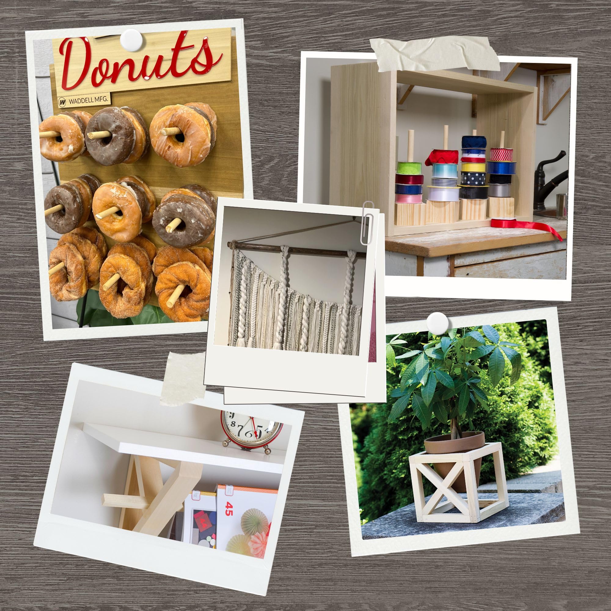 Red Oak Round Dowels (7/8" x 36", Pack of 6) | Variety of Diameters & Wood Species | Unfinished Wooden Dowel Rods for Crafts & DIY Home Projects | Curtain Rod, Macrame Supplies, Moulding, Flagpole - Image 5