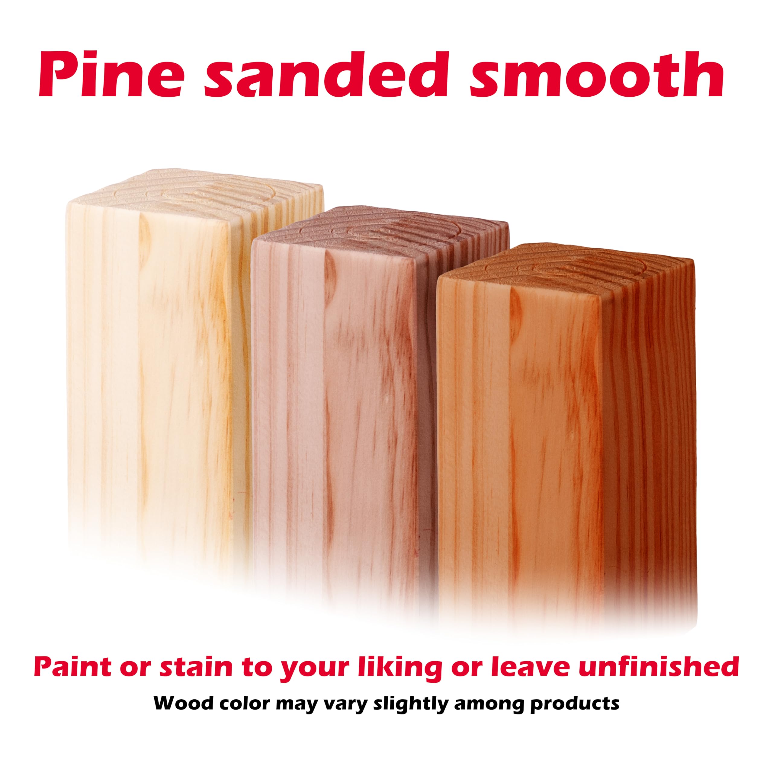 Waddell Butcher Block Table Leg (1 Count, 35" H) | Woodworker Style Pine Wood Legs w/Chamfer Edge | Heavy Duty Unfinished Furniture Legs for DIY Home Improvement, Refurbishing Vintage Room Decor - Image 4