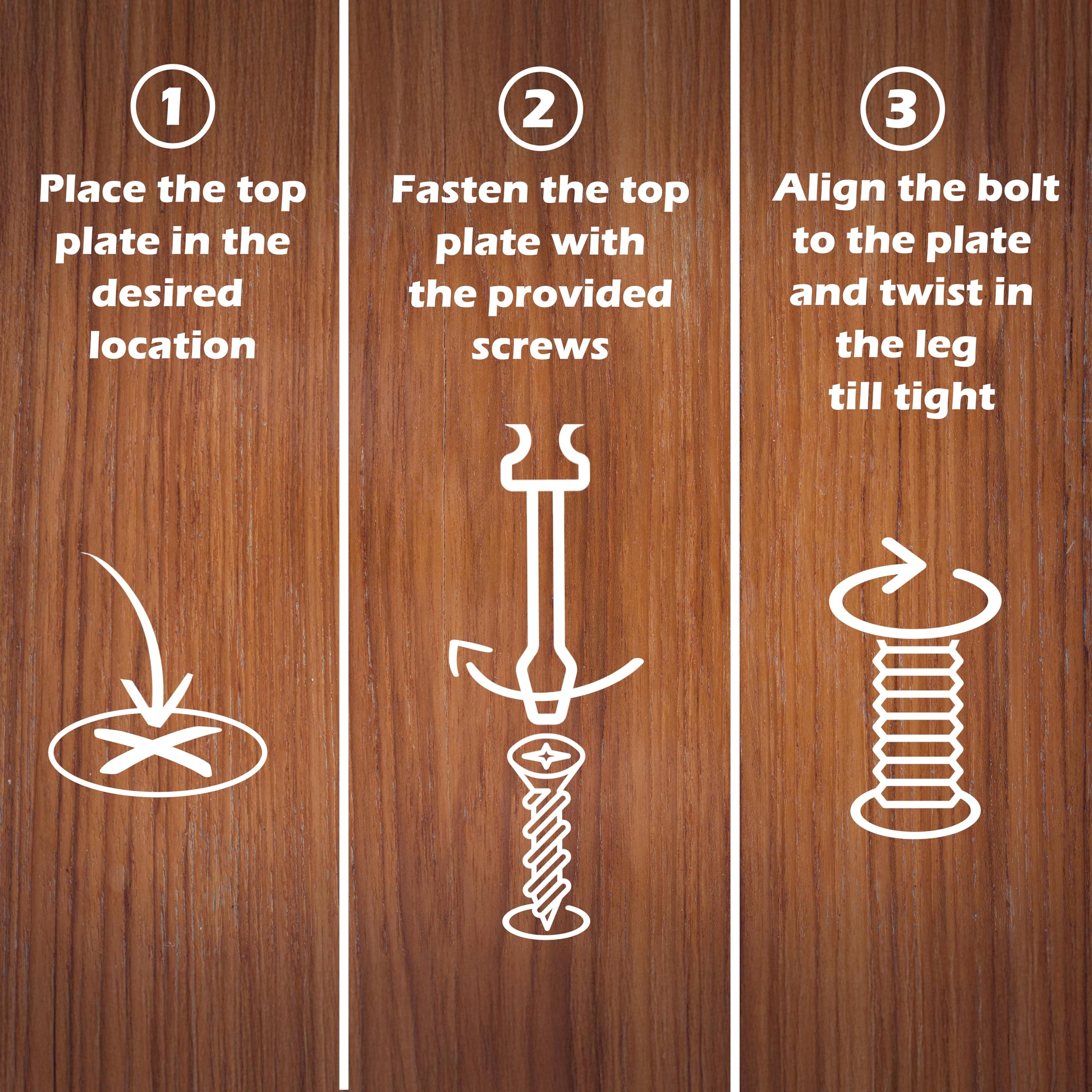 WADDELL Couch Feet (1 Count, Contemporary) | 3" Quick Mount Hardwood Sofa Legs for DIY Home Projects w/ 5/16" #18 Hanger Bolt | Unfinished Furniture Feet for Accent Armchair, Ottoman Bench, Foot Stool - Image 6