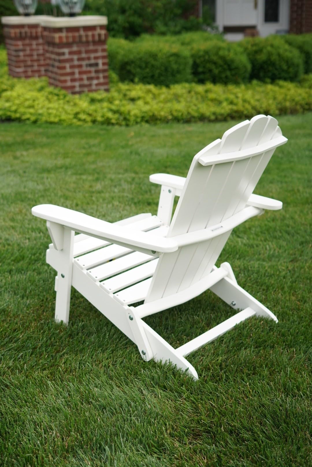 WADDELL Wood Adirondack Chair (White) | Timeless Coastal Design Folding Beach Chair, 400 Lb. Capacity | Stylish Seating for Patio Lounge, Deck, Fire Pit | Durable Outdoor Wooden Chairs for Relaxation - Image 4